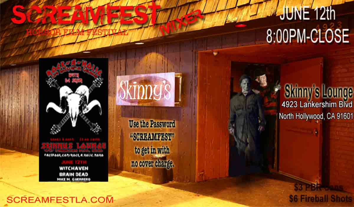 Screamfest Mixer at Skinny's Lounge